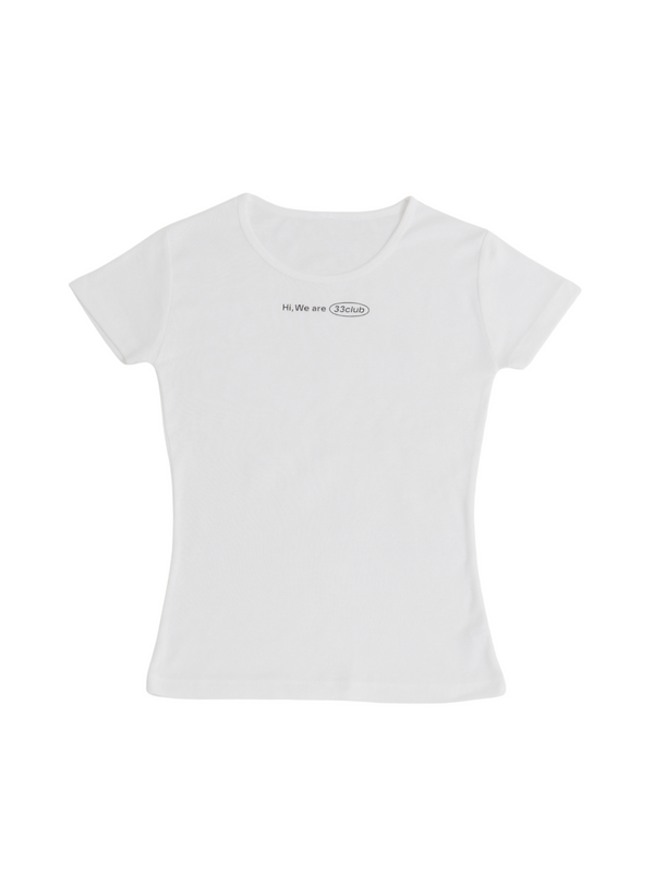 Hi, we are 33club Mini T-shirt ( white )