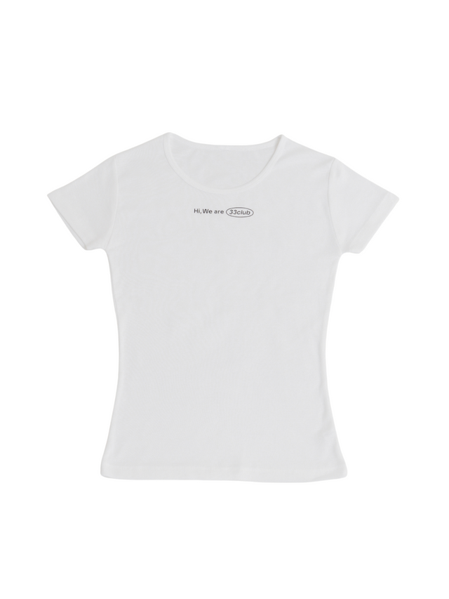 Hi, we are 33club Mini T-shirt ( white )