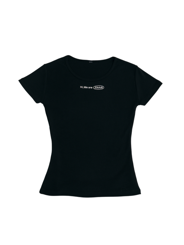 Hi, we are 33club Mini T-shirt ( black )