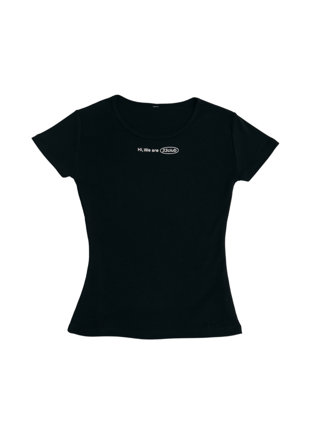 Hi, we are 33club Mini T-shirt ( black )