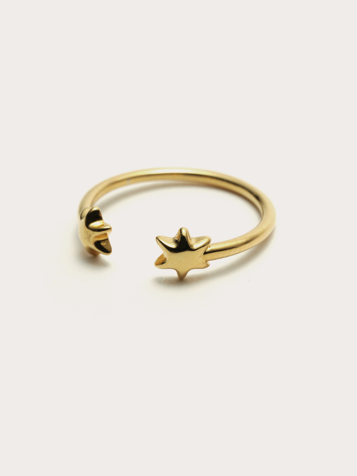 ( pre order )Petit hexagram pinky ring