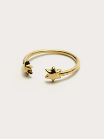 ( pre order )Petit hexagram pinky ring