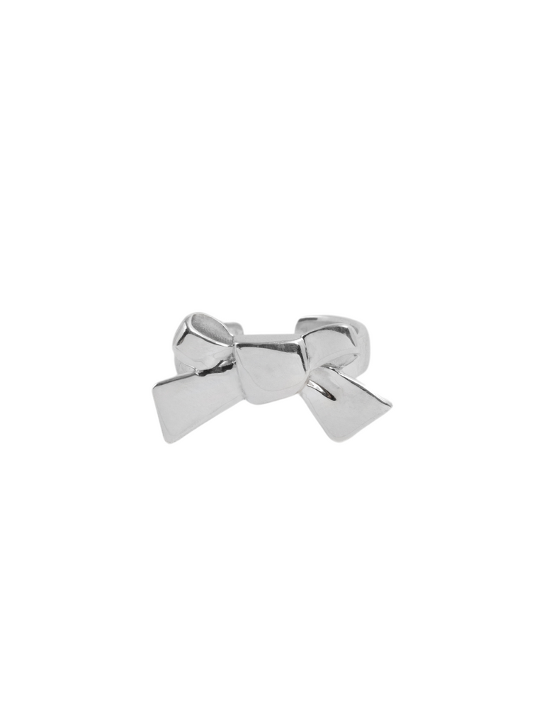 ( Made to order ✶ silver925 ) Real ribbon ring(big)