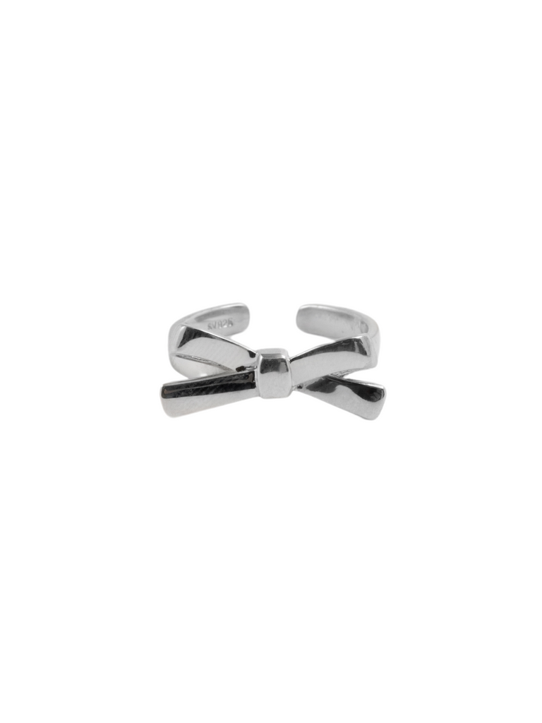 ( Made to order ✶ silver925 ) Real ribbon ring (mini)