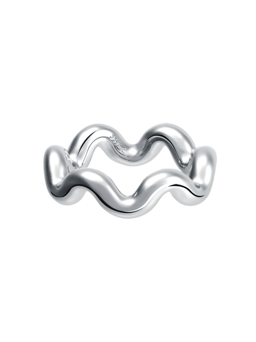 Sea wave ring