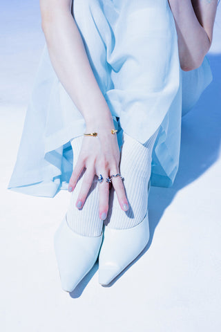 Star fish & Shell fork ring