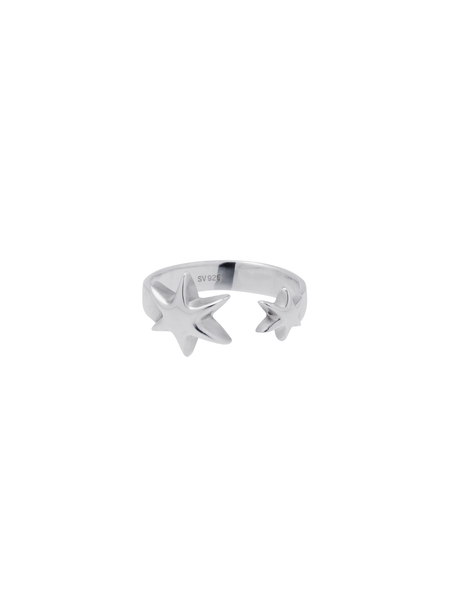 Made to order ✶ silver925 ) Sister hexagram fork ring – 33club
