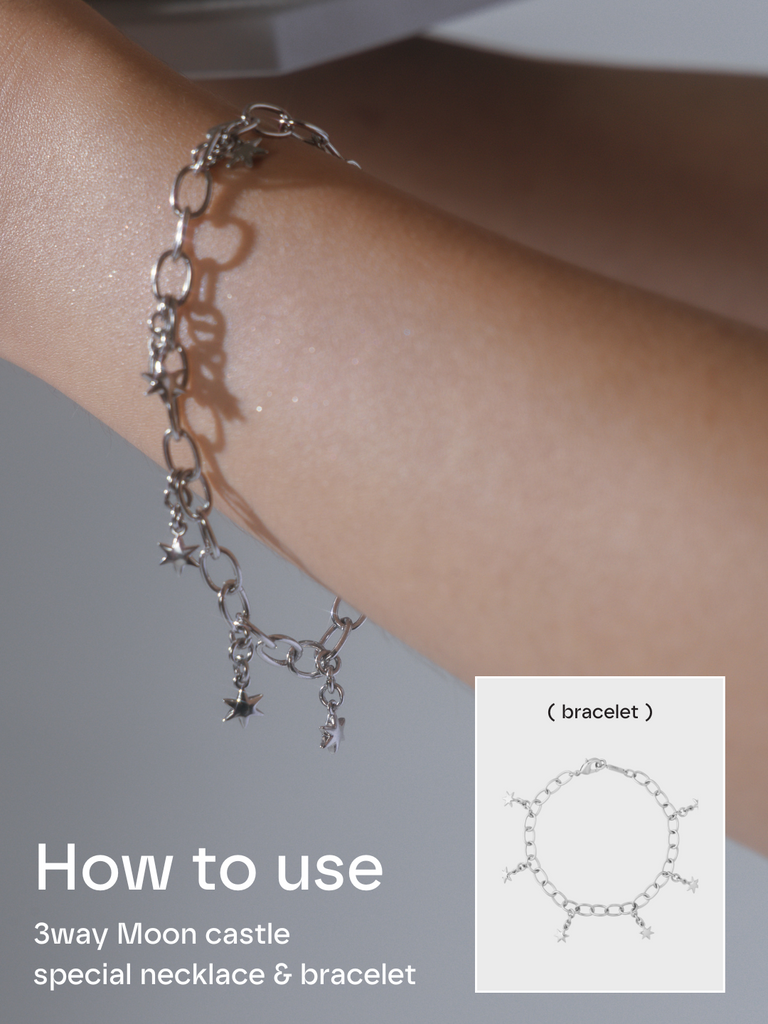 3way Moon castle special necklace & bracelet