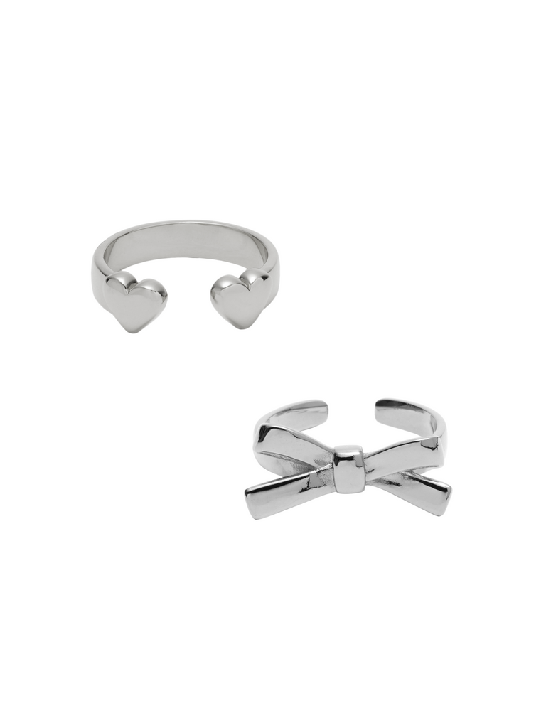 Special lovely ring set ( silver )