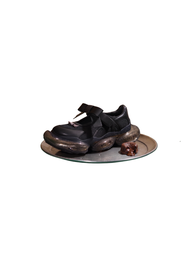 ( Pre-order ) Bold Ribbon Mary Jane ( Black )