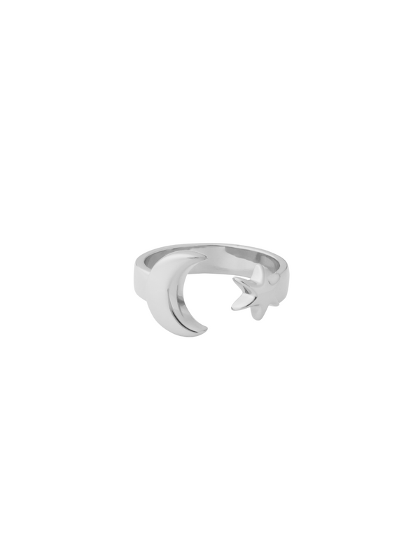 Moon castle fork ring