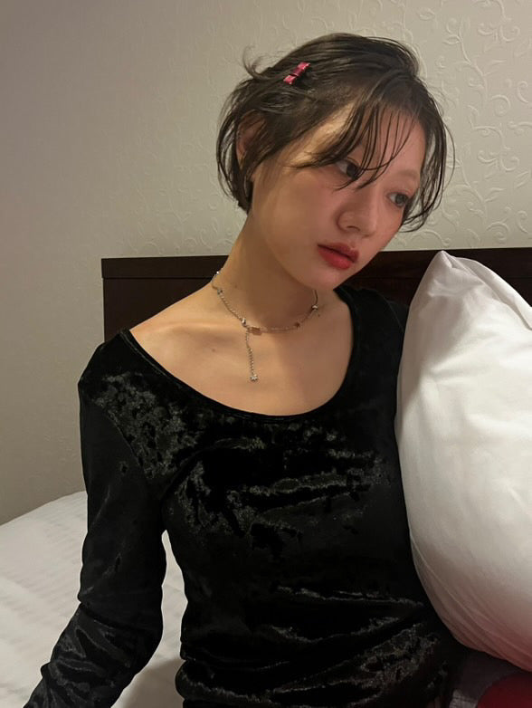 <tc>Mini hexagram choker</tc>