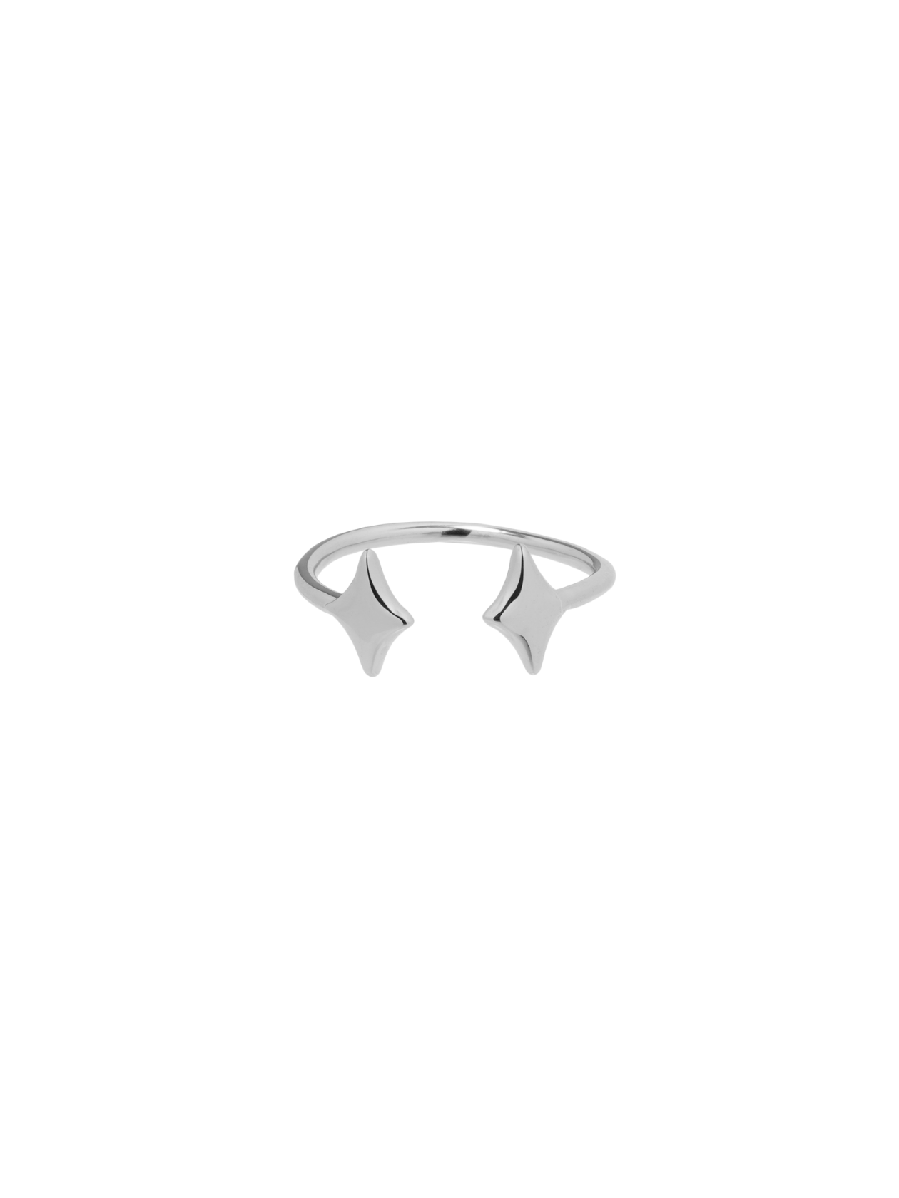 TheNewYouthPark ユニークな波形デザインリング Ring | none