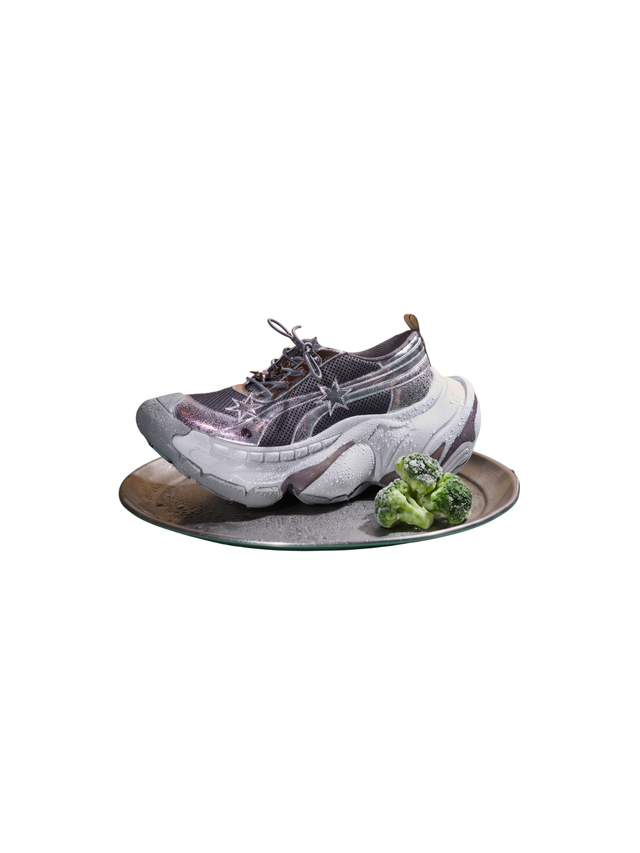 ( Pre-order ) Bold Hexagram Kicks ( Gray x Silver )
