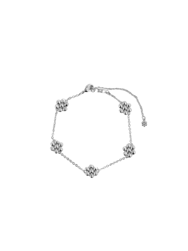 Clear days flower bracelet