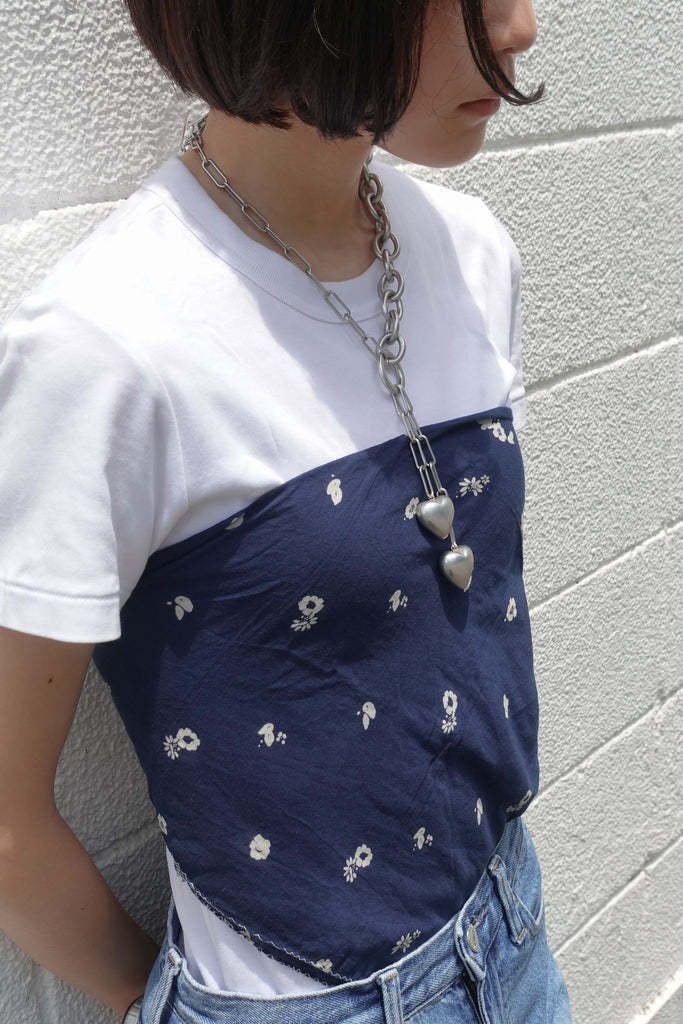 Sister heart big necklace