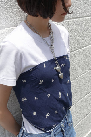 Sister heart big necklace