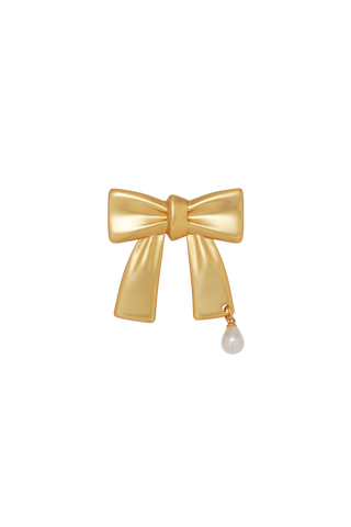 Pearl party ribbon hair clip