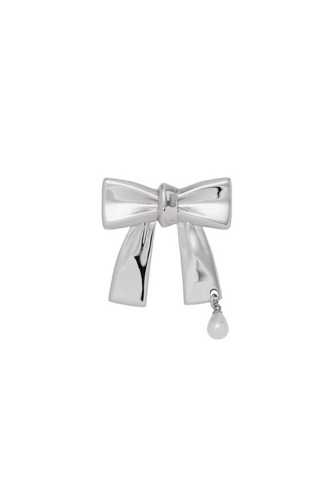 Pearl party ribbon hair clip