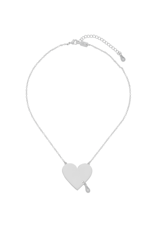 Pearl party heart necklace