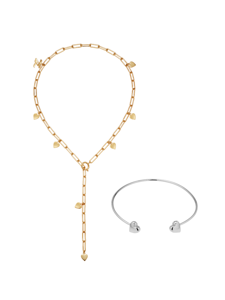 each heart special set ♡ gold necklace