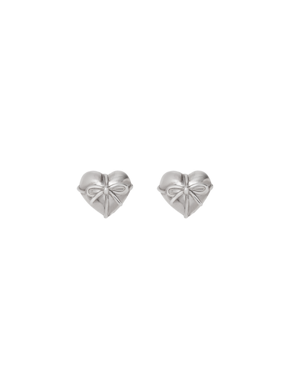 ( Made to order ✶ silver925 ) Present ribbon pierce