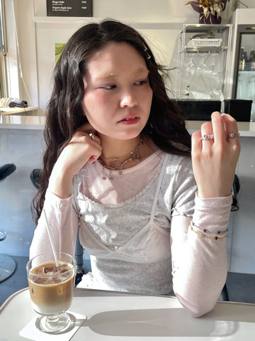 Mini hexagram bracelet