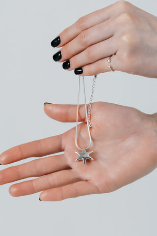 ( Made to order ✶ silver925 ) Bold hexagram necklace