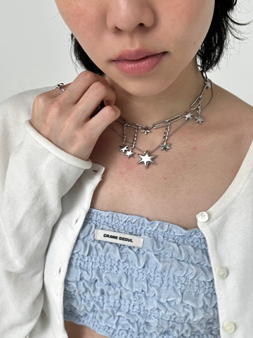 Hexagram necklace set ✶ gold