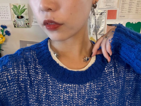 JURK collaboration hexagram choker