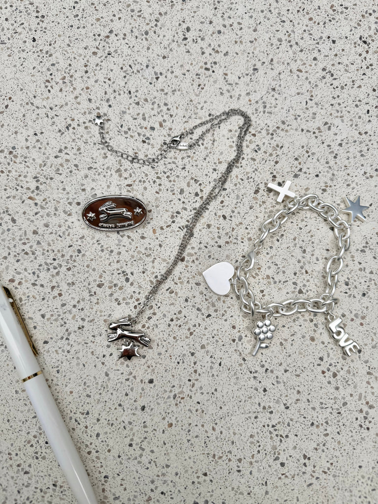 Jumping bunny special necklace