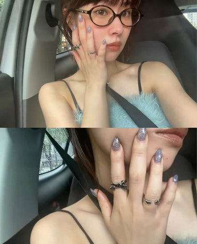 Reversible heart ring