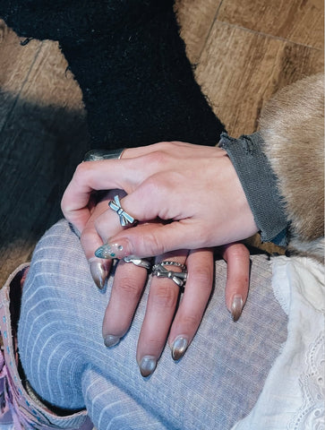 Real ribbon ring (mini)