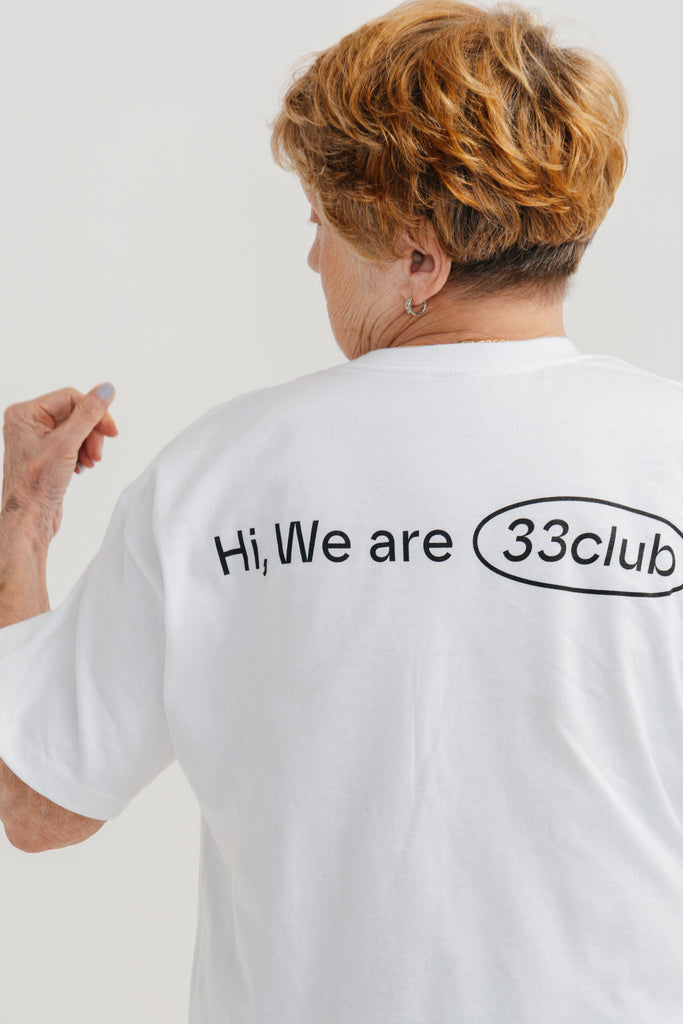 Hi, we are 33club Big T-shirt ( white )
