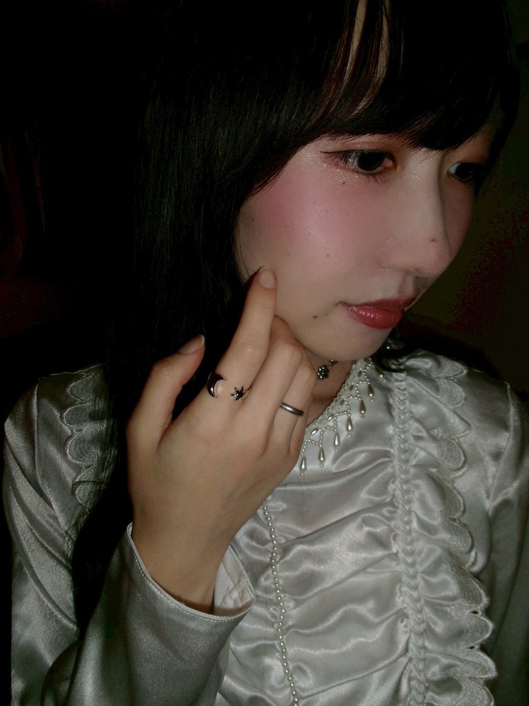 Moon castle fork ring