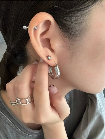 ( limited ) Motif petit pierce ( hexagram )