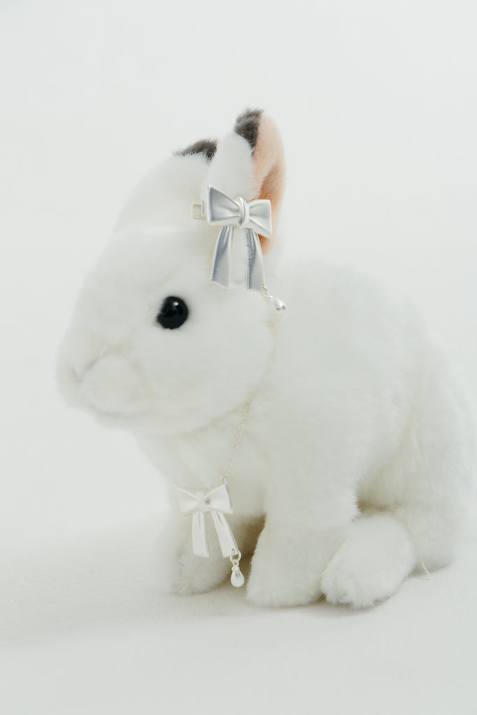 Pearl party ribbon necklace