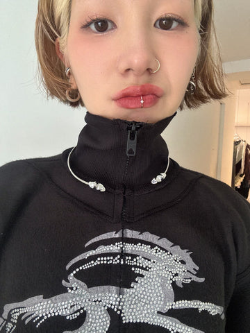 ( Made to order / Silver925 ) JURK collaboration sparkle lip cuff