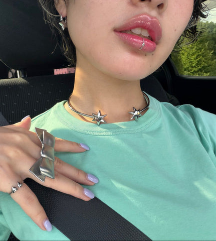 ( Made to order / Silver925 ) JURK collaboration sparkle lip cuff