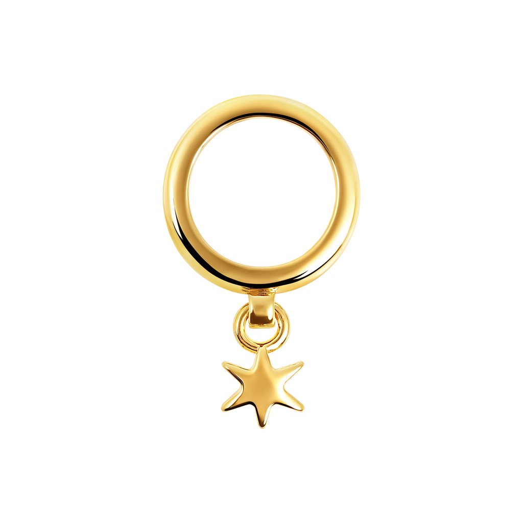 Open dancing hexagram ring