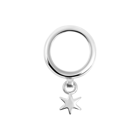 Open dancing hexagram ring