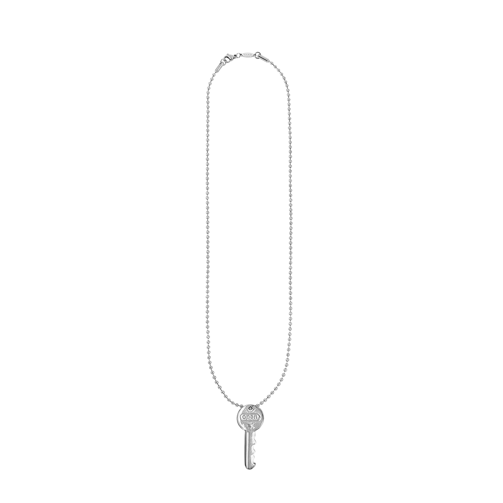 Open key necklace